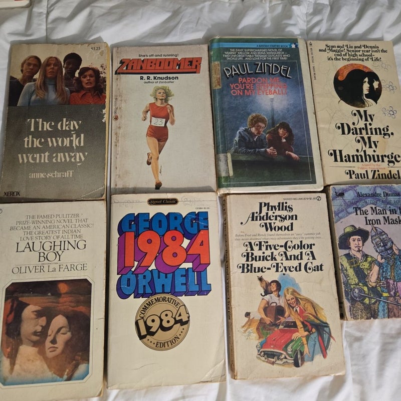 Classic school paperbacks 8 titles lot vintage 1970s 