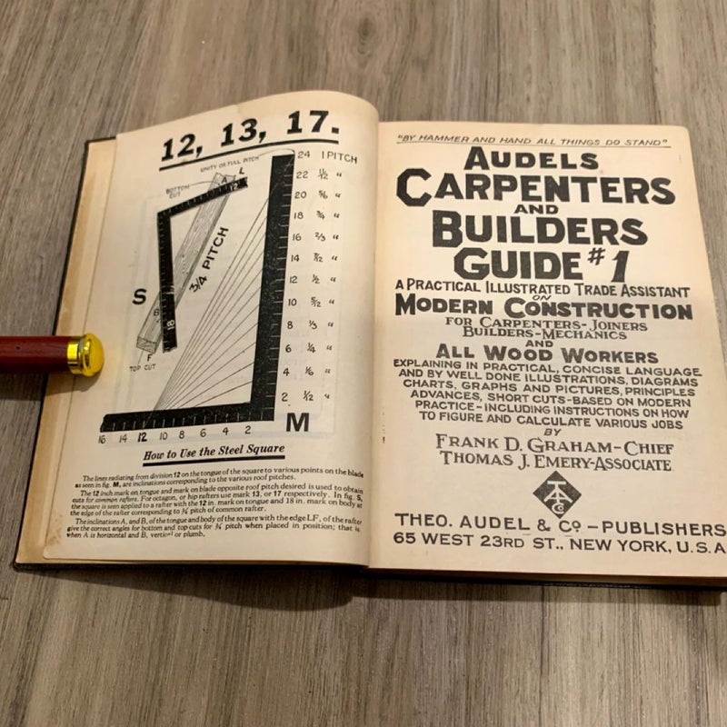 Audels Carpenters and Builders Guide Vols. I - IV