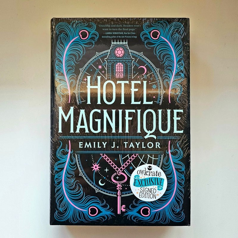 NEW Hotel Magnifique SIGNED by Emily J. Taylor Owlcrate Exclusive FIRST Edition