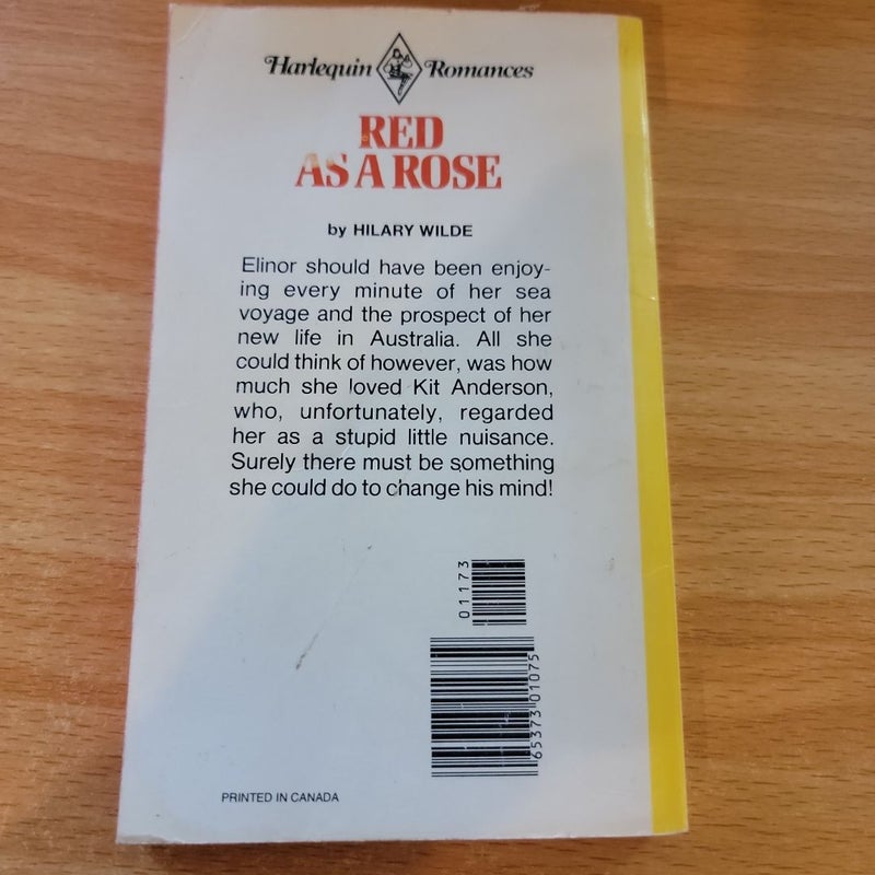 Red As A Rose (1963 Harlequin)