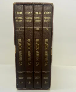 EBONY Pictorial History Box Set Black American Volumes 1-4 (VINTAGE 1974)