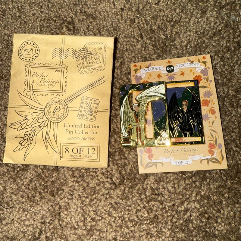 OwlCrate Perfect Pairings #8 Good Omens Pin