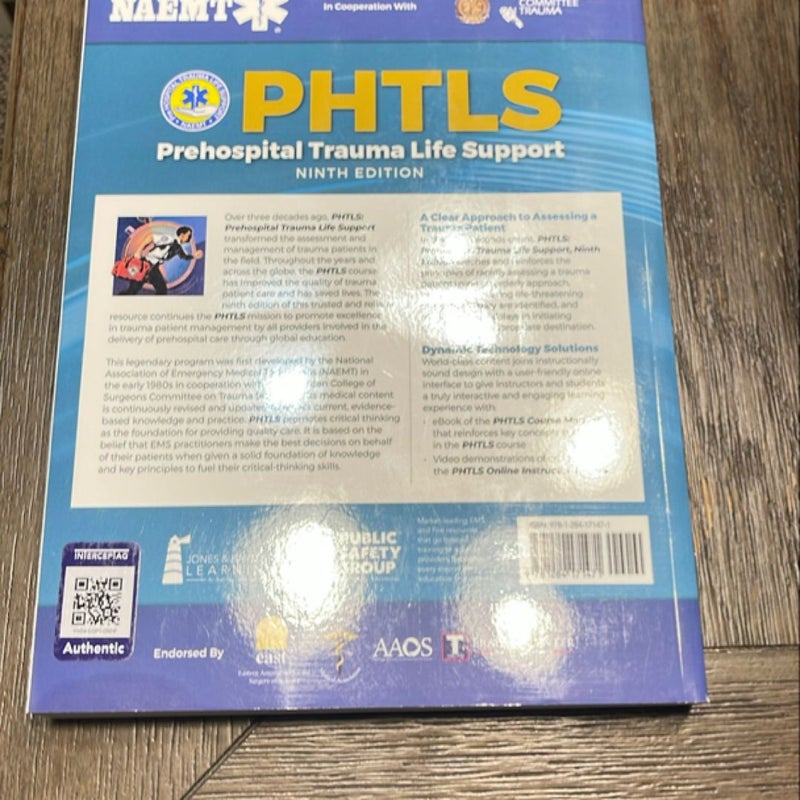 PHTLS 9E: Print PHTLS Textbook with Digital Access to Course Manual Ebook