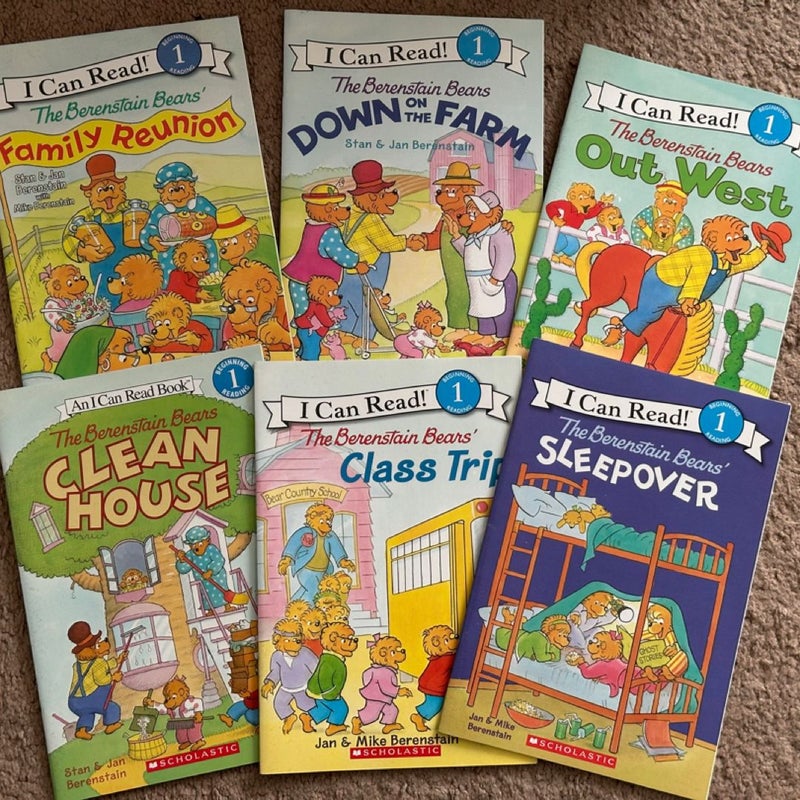 I can Read level 1 : Berenstain Bears (lot of 6) 