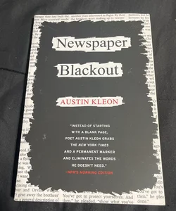 Newspaper Blackout (Signed Copy)