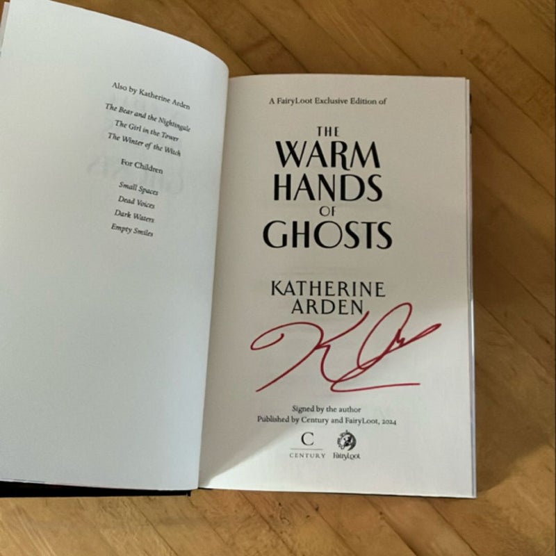 The Warm Hands of Ghosts (SIGNED Fairyloot edition)