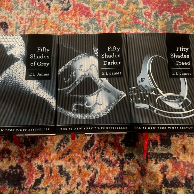 Fifty Shades of Grey Trilogy E L James 1st Doubleday HC 1st Ed/ 1st Print Signed