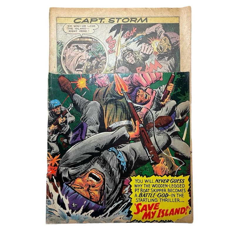 Vintage CAPT. STORM 1960s Issues 9, 10, 15, 18 Lot of 4 Remaindered/Coverless