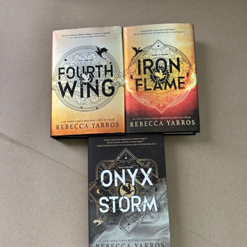 Onyx Storm deluxe edition, fourth wing, iron flame 