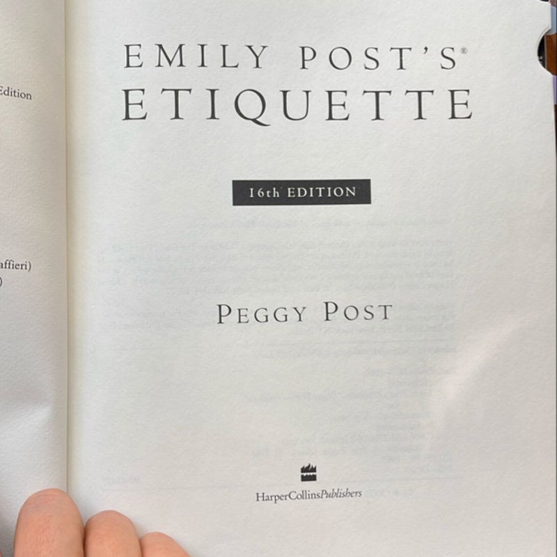 Emily Post's Etiquette