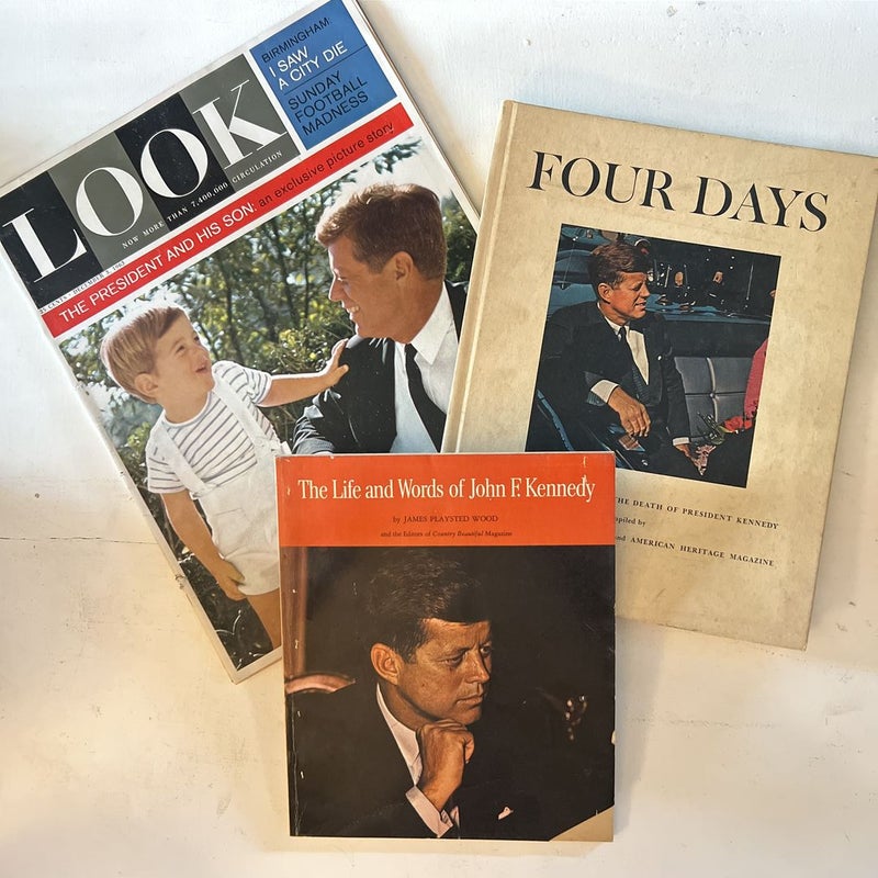 Set of 3 JFK books