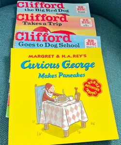 Clifford the Dog + Curious George Bundle