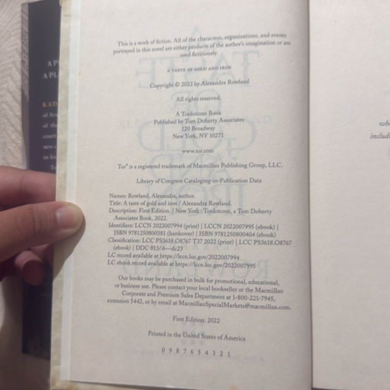 A Taste of Gold and Iron