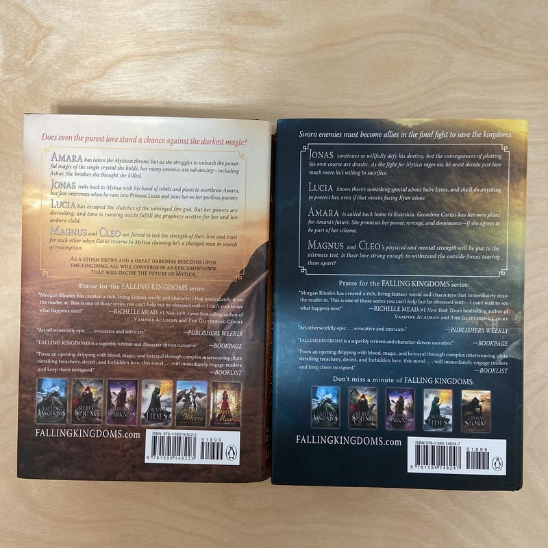 Falling Kingdoms Complete (6) Hardcover Book Series (All First Editions First Printings)