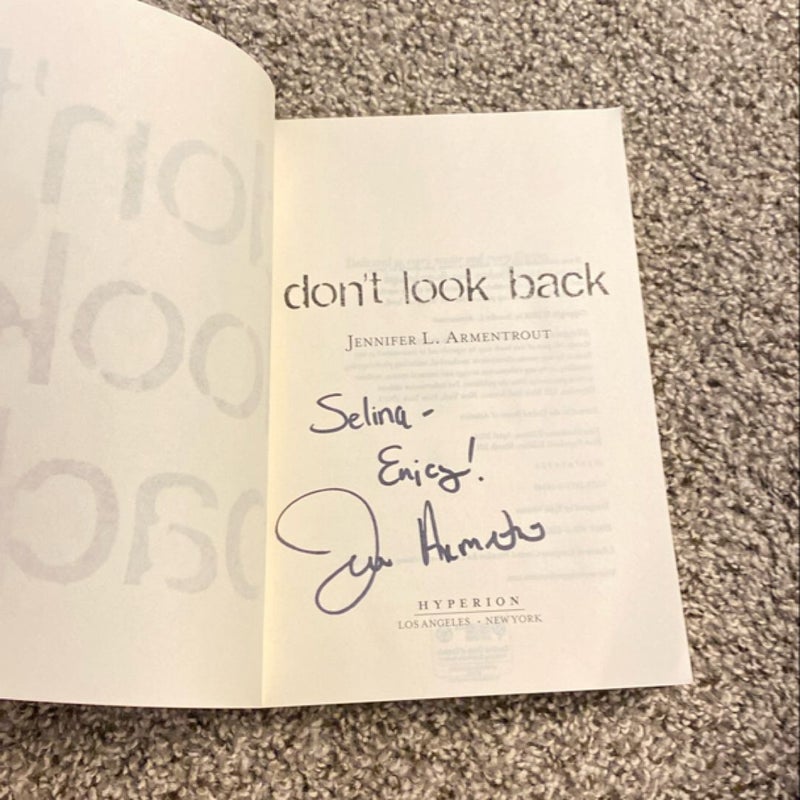 Don't Look Back *SIGNED*