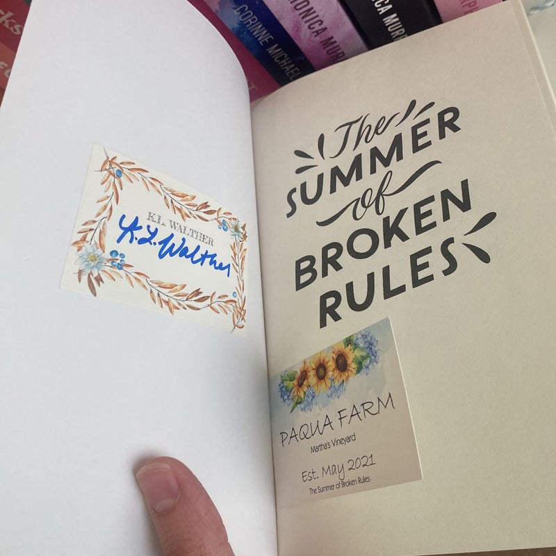 The Summer of Broken Rules *SIGNED*
