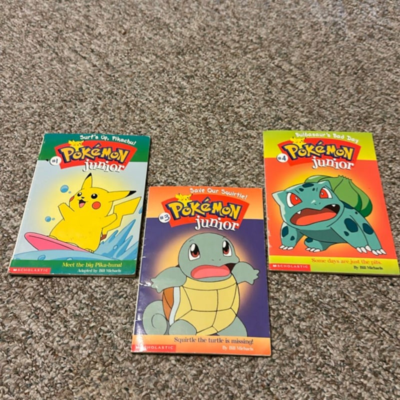 Pokémon Junior #1  #3  #4