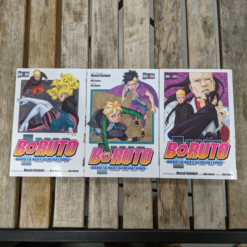 Boruto: Naruto Next Generations, Vol. 8, 9, & 10