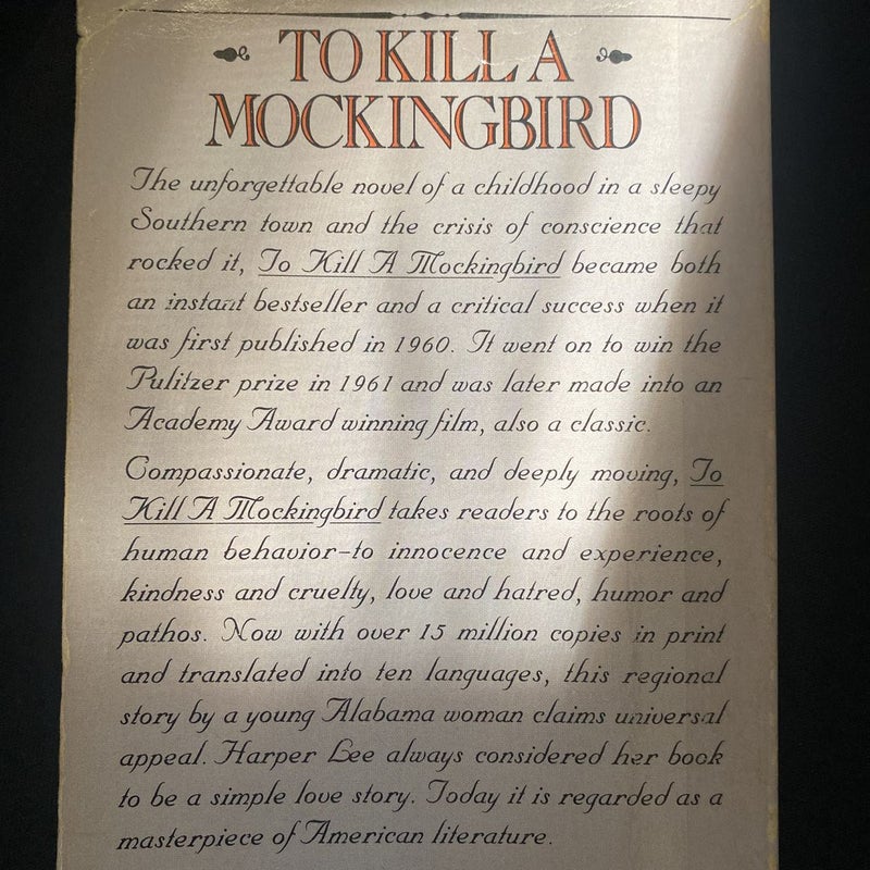 To Kill a Mockingbird