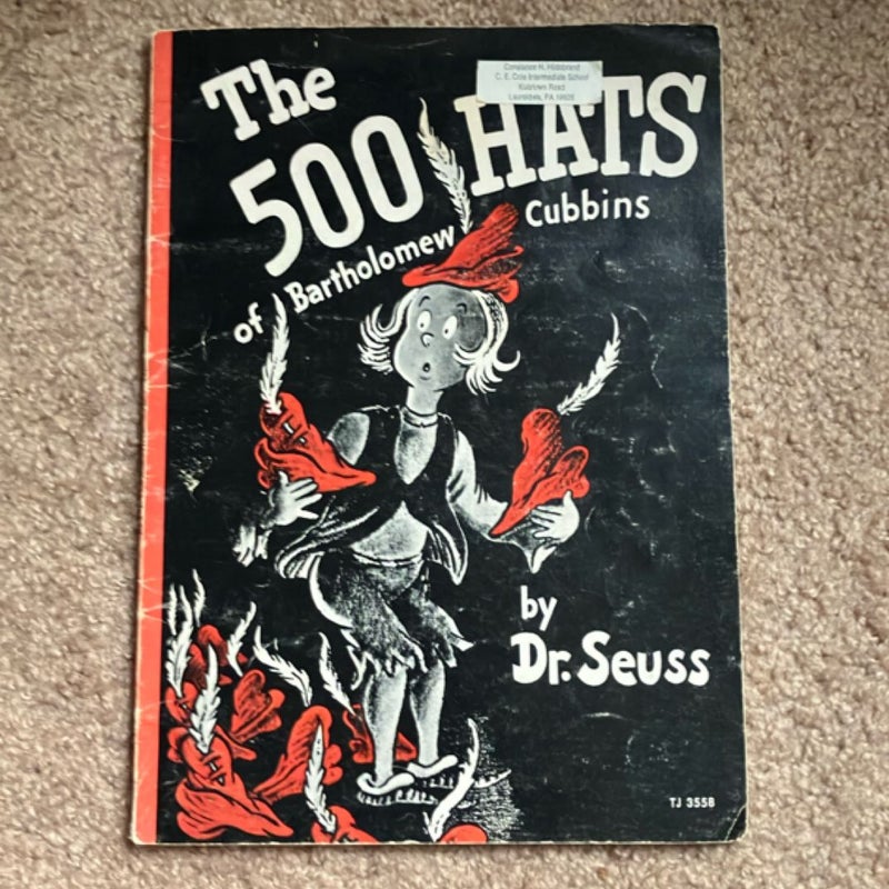(Vintage 1938)  The 500 Hats of Bartholomew Cubbins (VINTAGE 1938, 1966)