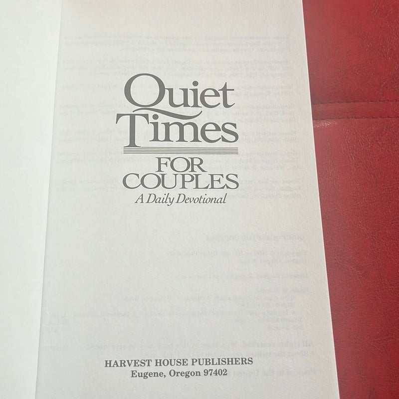 Quiet times for couples