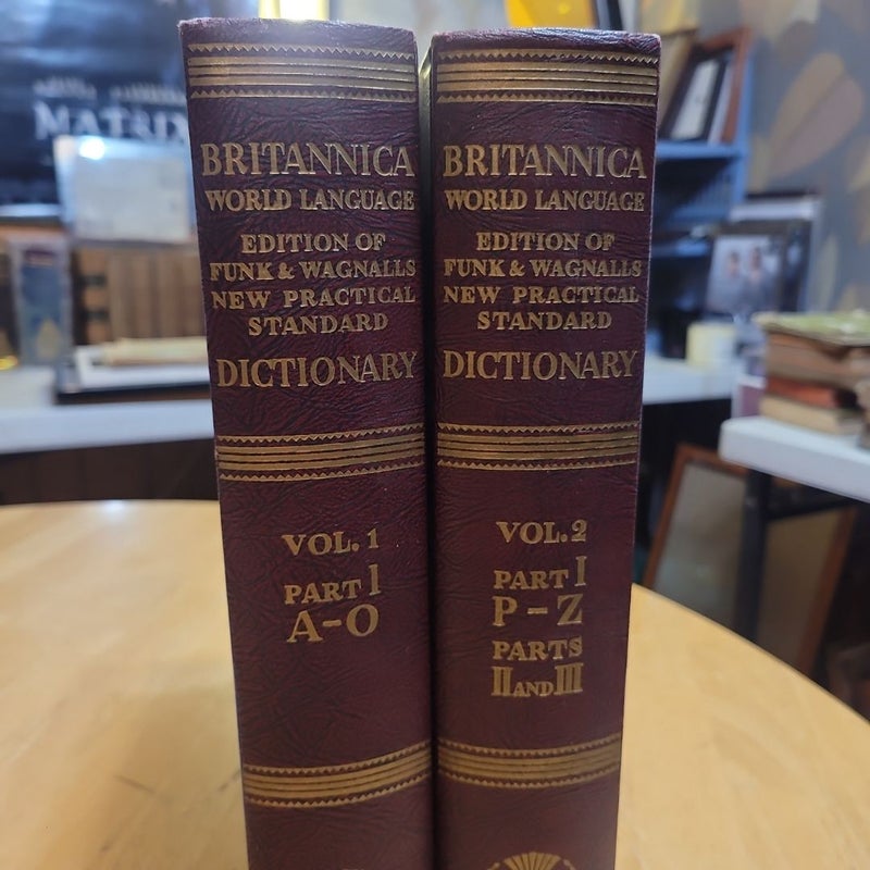 1954 vintage Britannica World Language Dictionary 