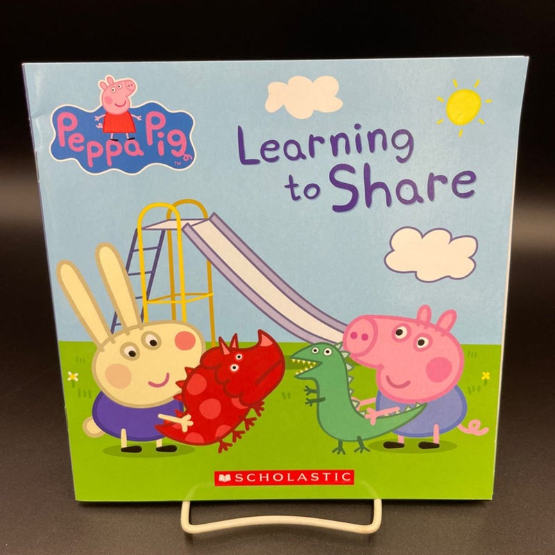 Peppa pig learning to share scholastic paperback book