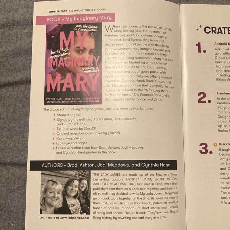 My Imaginary Mary SIGNED LitJoy Edition