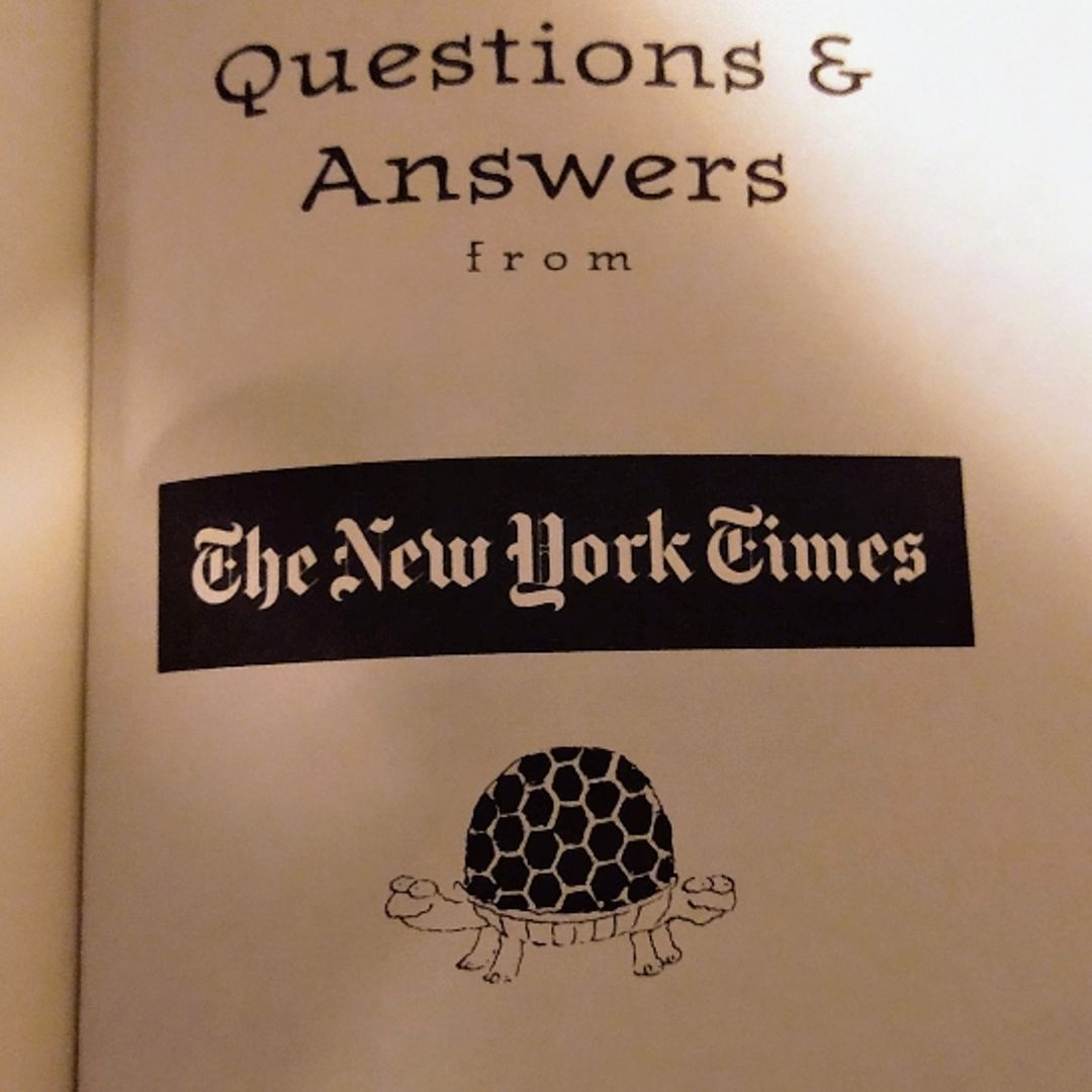 Everyday Book of Science Questions and Answers from the New York Times
