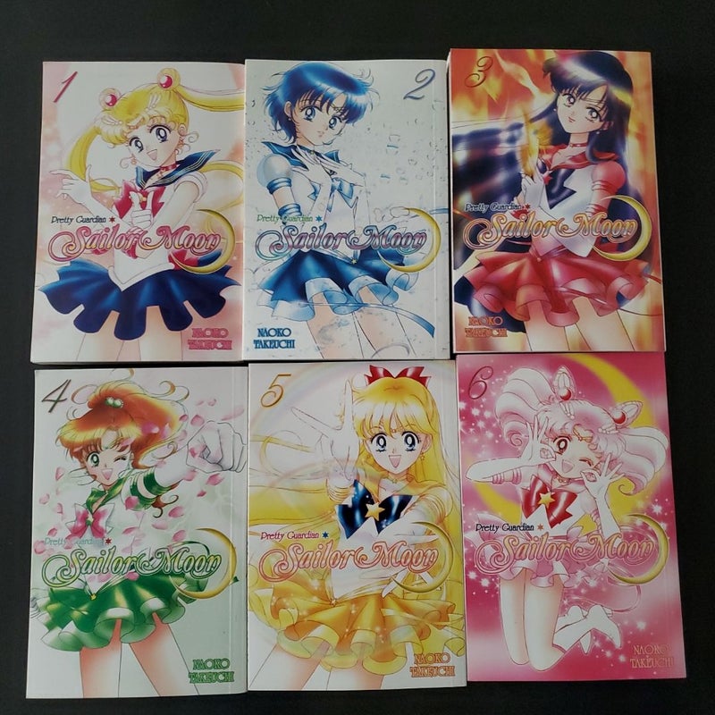 Sailor Moon 1, 2, 3, 4, 5, and 6