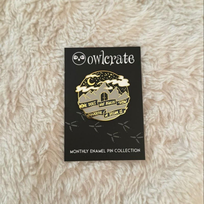 Dreams Lie Beneath enamel pin (Owlcrate exclusive)