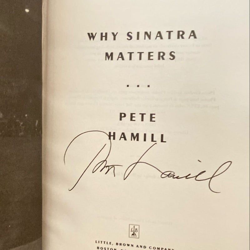 Why Sinatra Matters-Signed