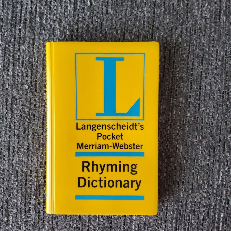 Merriam-Webster Pocket Rhyming Dictionary