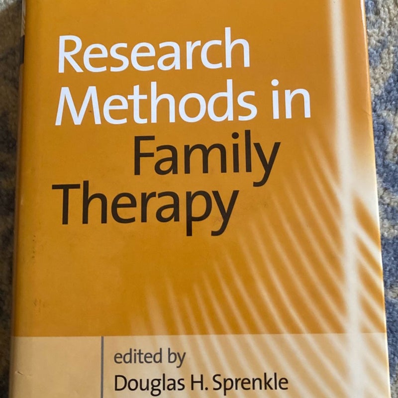 Research Methods in Family Therapy