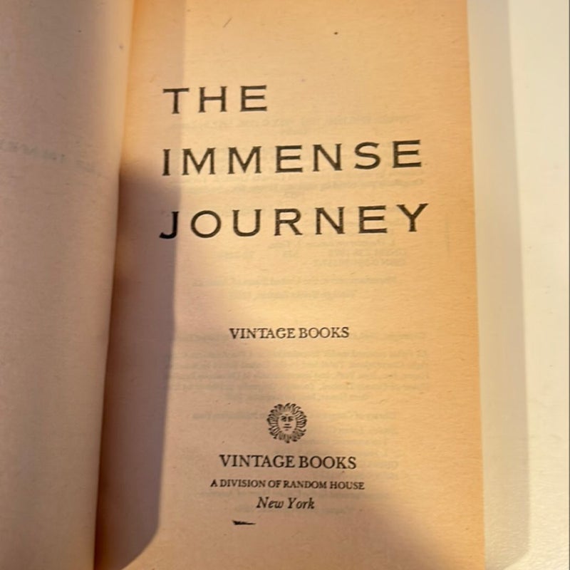 The Immense Journey