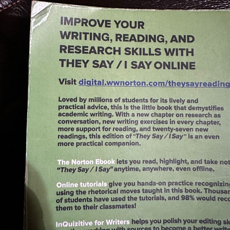 They Say / I Say with Readings