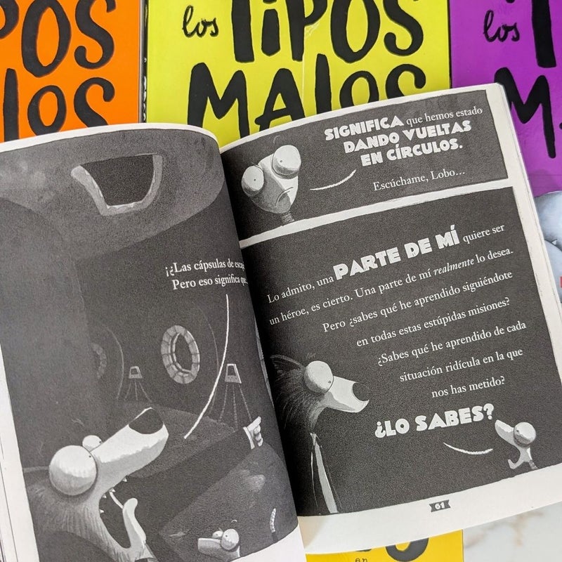 Los Tipos Malos ( The Bad Guys Book Set of 5, Spanish)