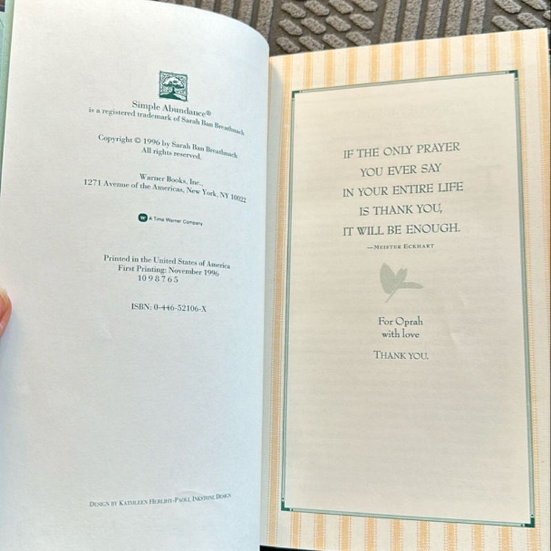 Simple Abundance Journal of Gratitude