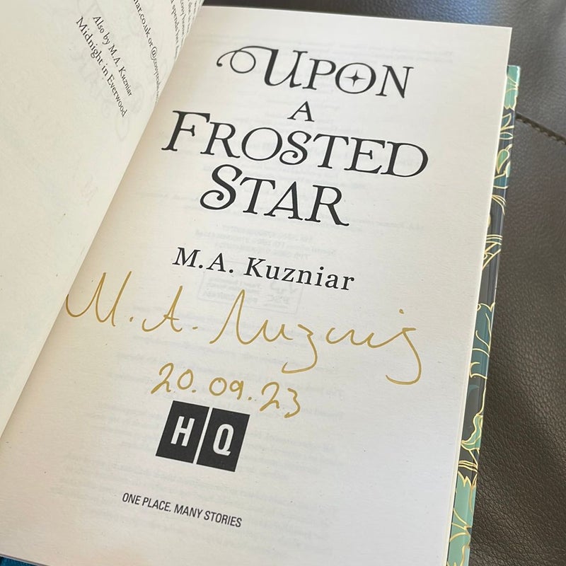 Signed Goldsboro books Upon A Frosted Star