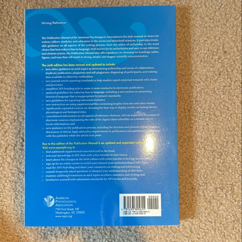 Publication Manual of the American Psychological Association