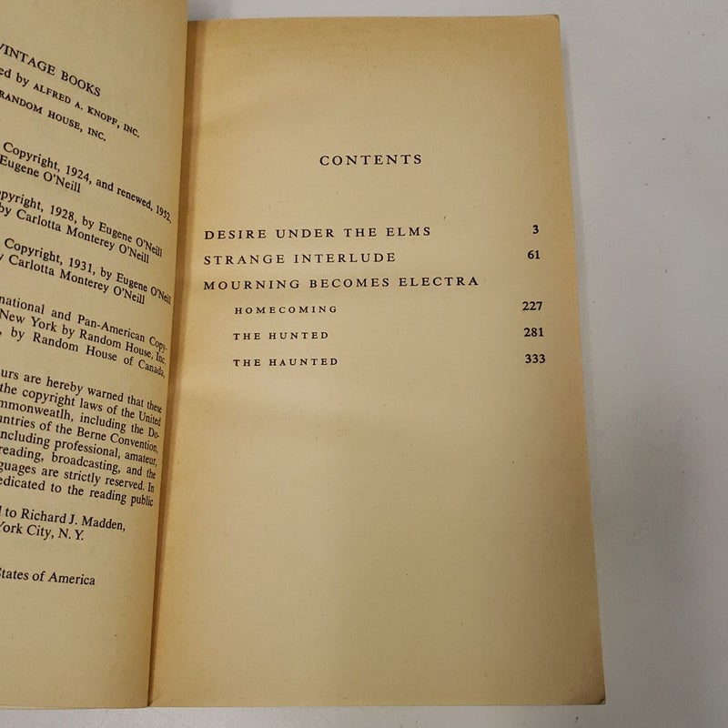 The Complete Text of Three of Eugene O'Neil's Greatest Plays 