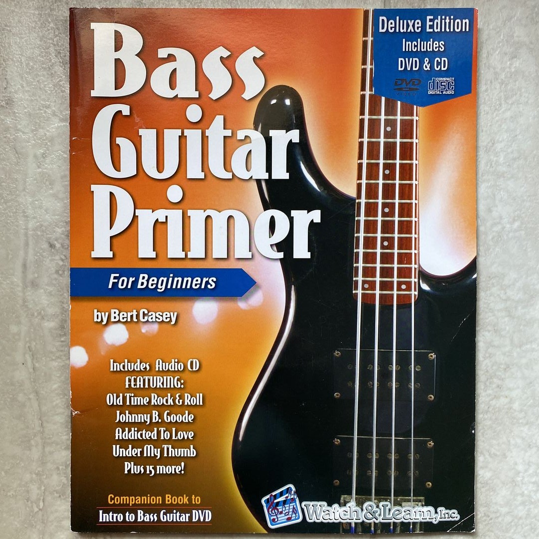 Bass Guitar Primer Book for Beginners Deluxe Edition with DVD and CD