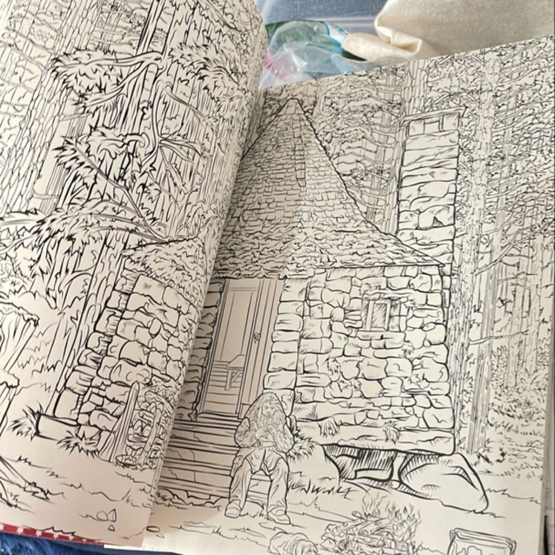 Harry Potter Magical Places and Characters Coloring Book by Scholastic