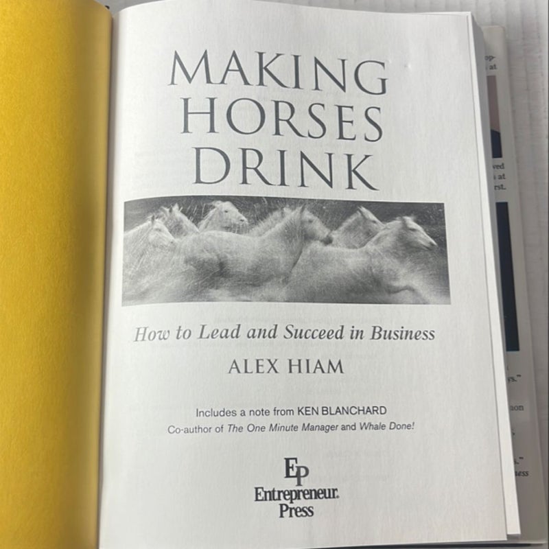 Making Horses Drink