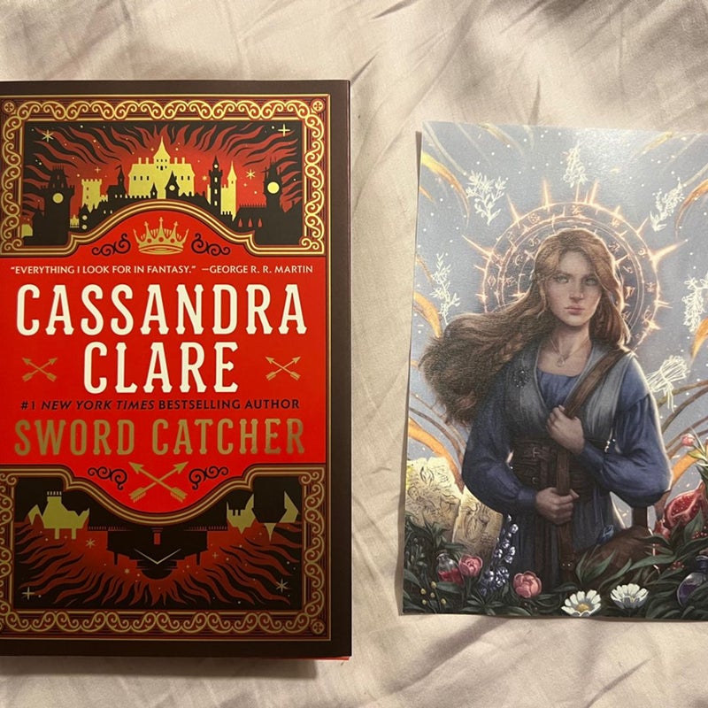 SWORD CATCHER SIGNED WITH BOOK PRINT INSERT & EXCLUSIVE TOTE