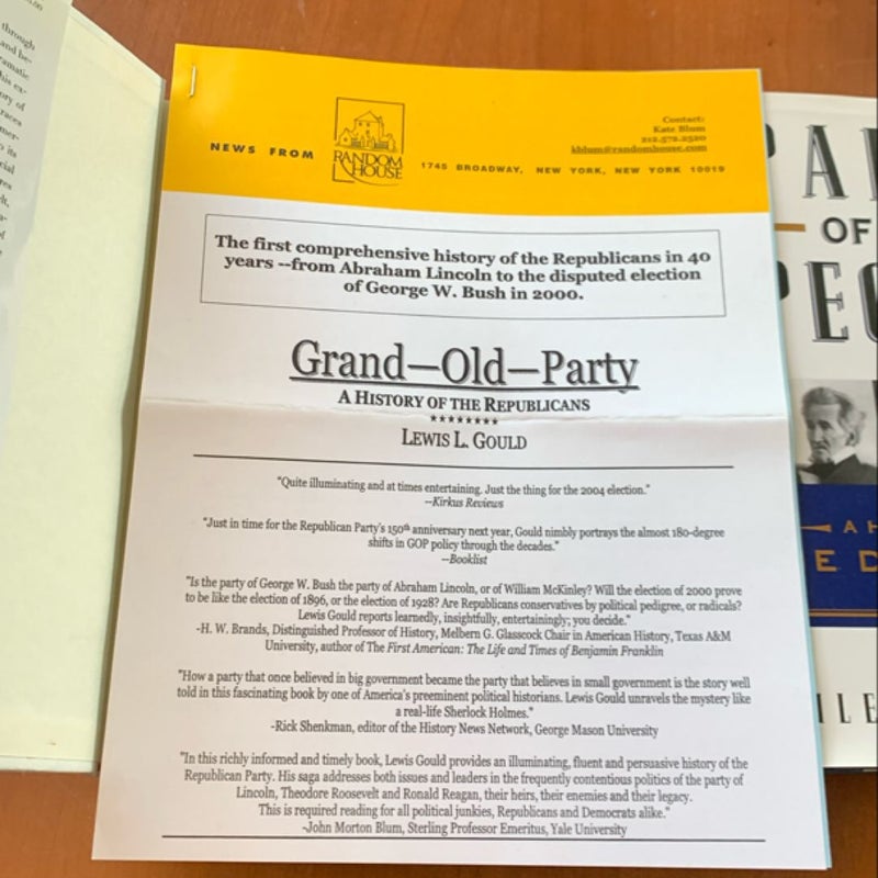 Grand Old Party: A History of the Republicans & Party of the People: A History of the Democrats