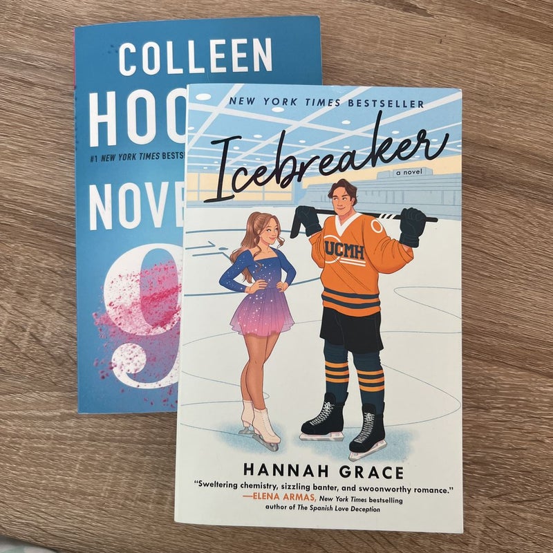 November 9 & Icebreaker by Colleen Hoover & Hannah Grace, Paperback