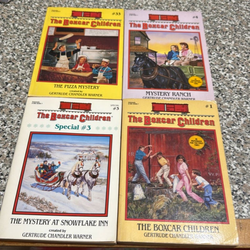 Boxcar Children set of 4 book lot 