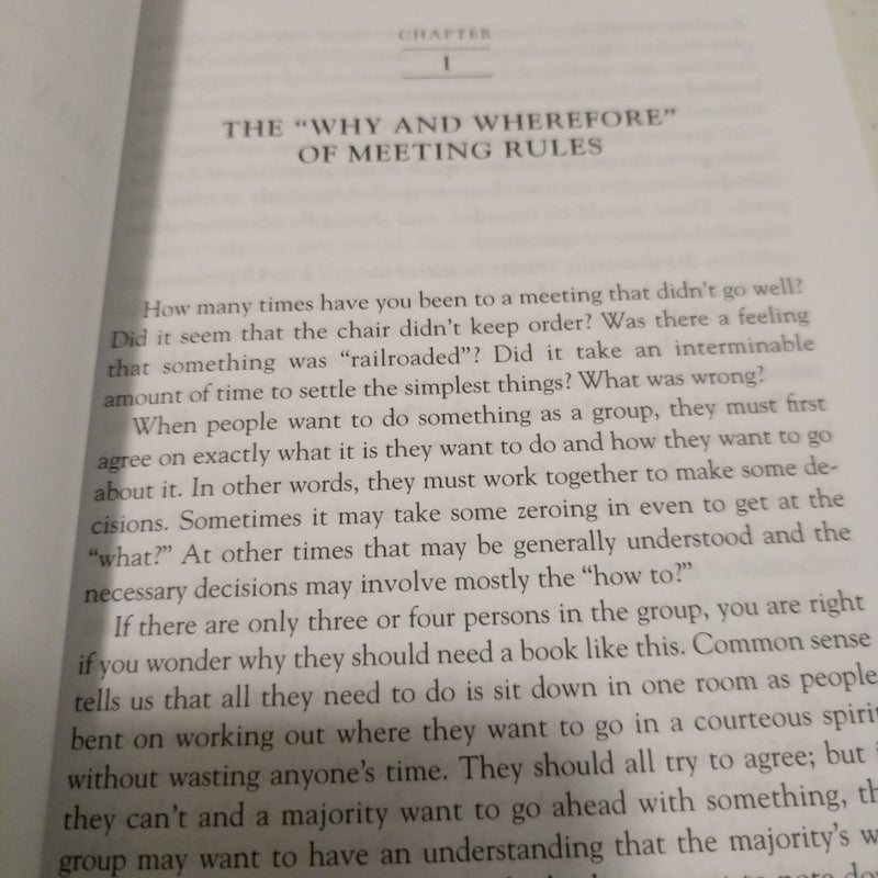 Robert's Rules of Order Newly Revised in Brief