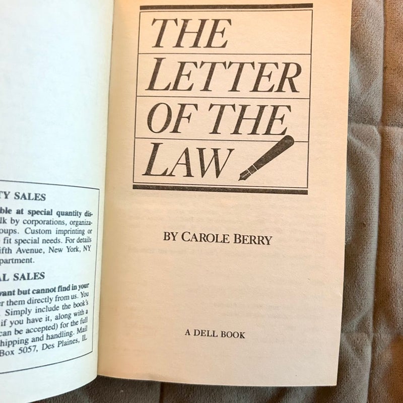 The Letter of the Law  3274